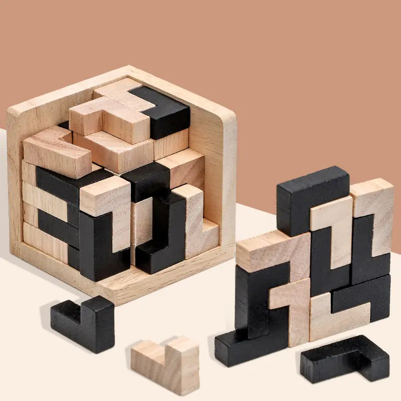 3D Brain Builder Wooden Puzzle