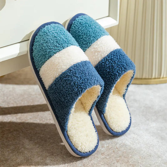 Thick-Soled Non-Slip Cotton Slippers for Couples
