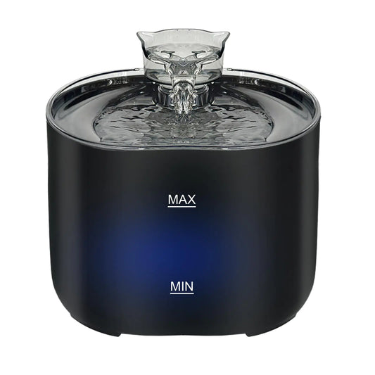 Cat Water Fountain (2.2L/74oz) – Ultra Quiet Pet Drinking Dispenser with LED Light