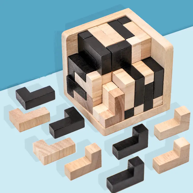 3D Brain Builder Wooden Puzzle