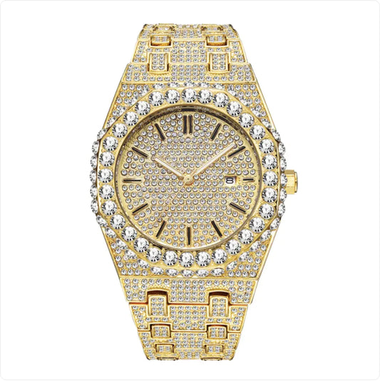 Men's Starry Diamond Quartz Watch