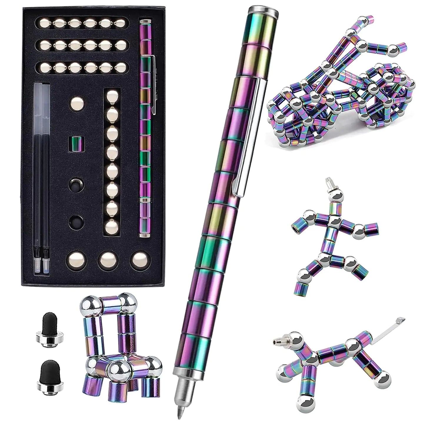 Magnetic Fidget Pen – Deformable Metal Toy