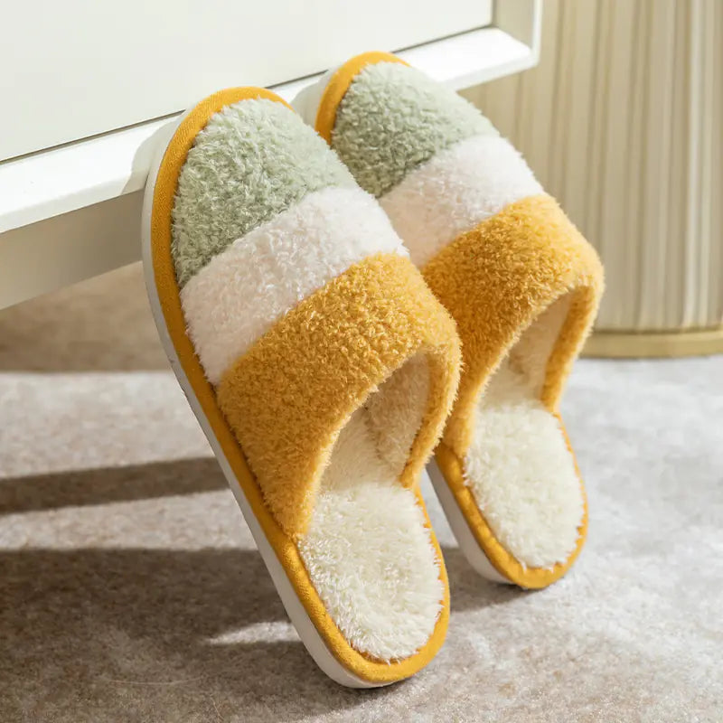 Thick-Soled Non-Slip Cotton Slippers for Couples