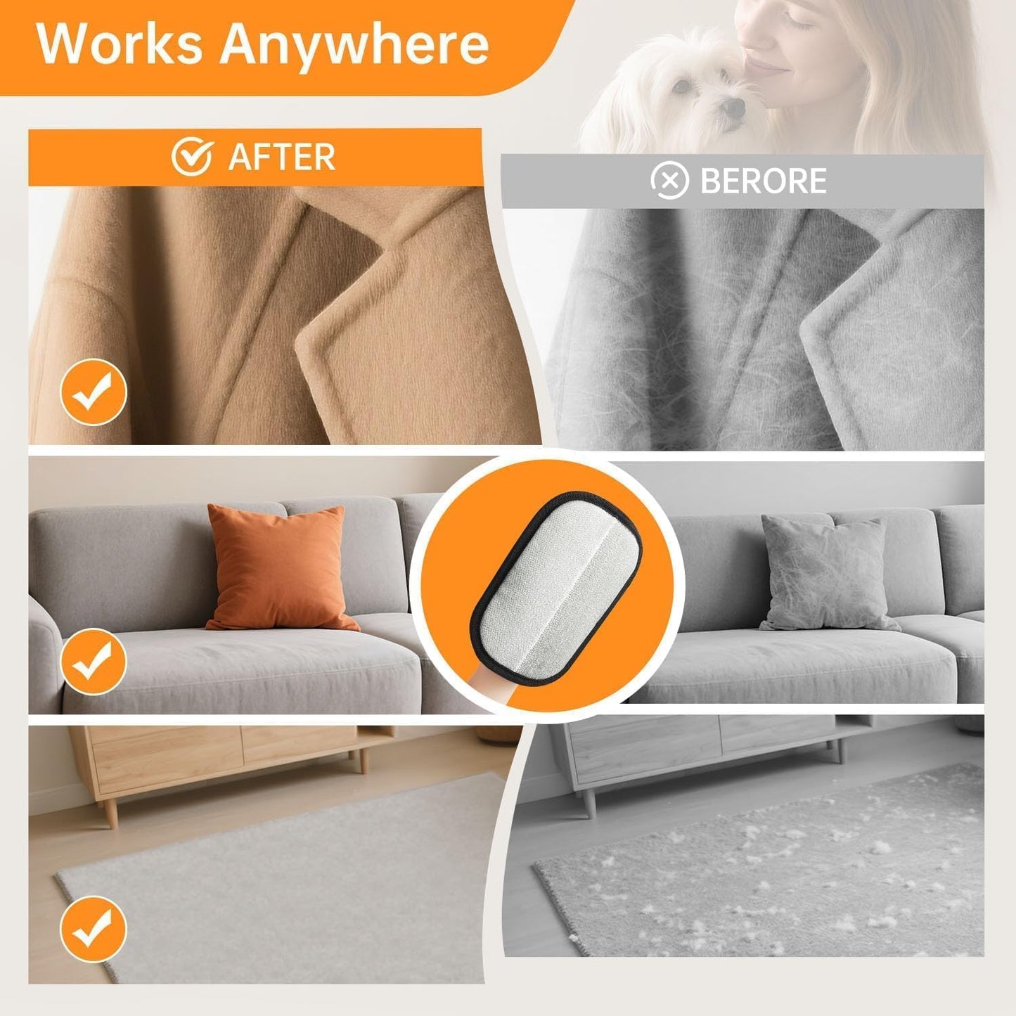 Grooming Glove for Pets