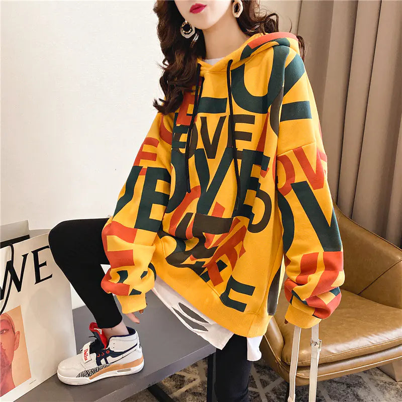 Plus Size Fleece Hoodie for Women - Casual Streetwear