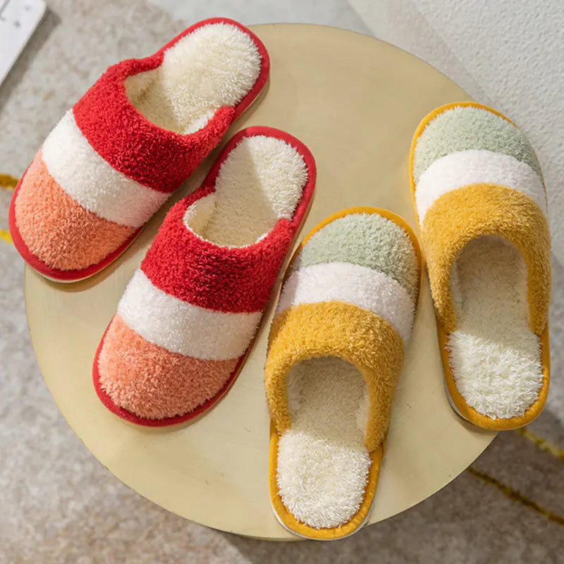 Thick-Soled Non-Slip Cotton Slippers for Couples