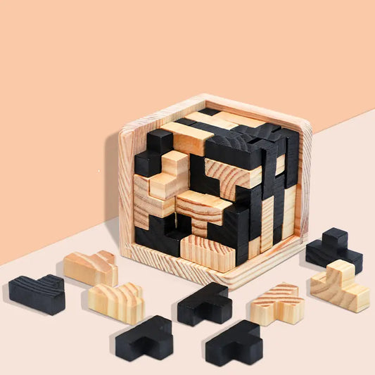 3D Brain Builder Wooden Puzzle
