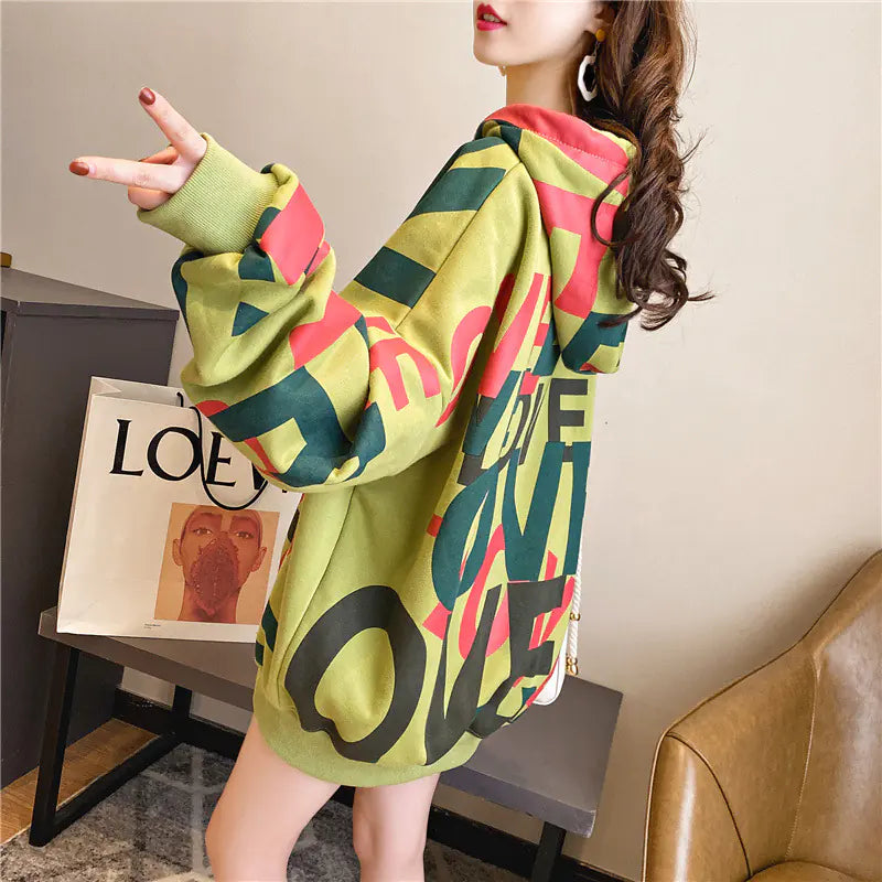 Plus Size Fleece Hoodie for Women - Casual Streetwear