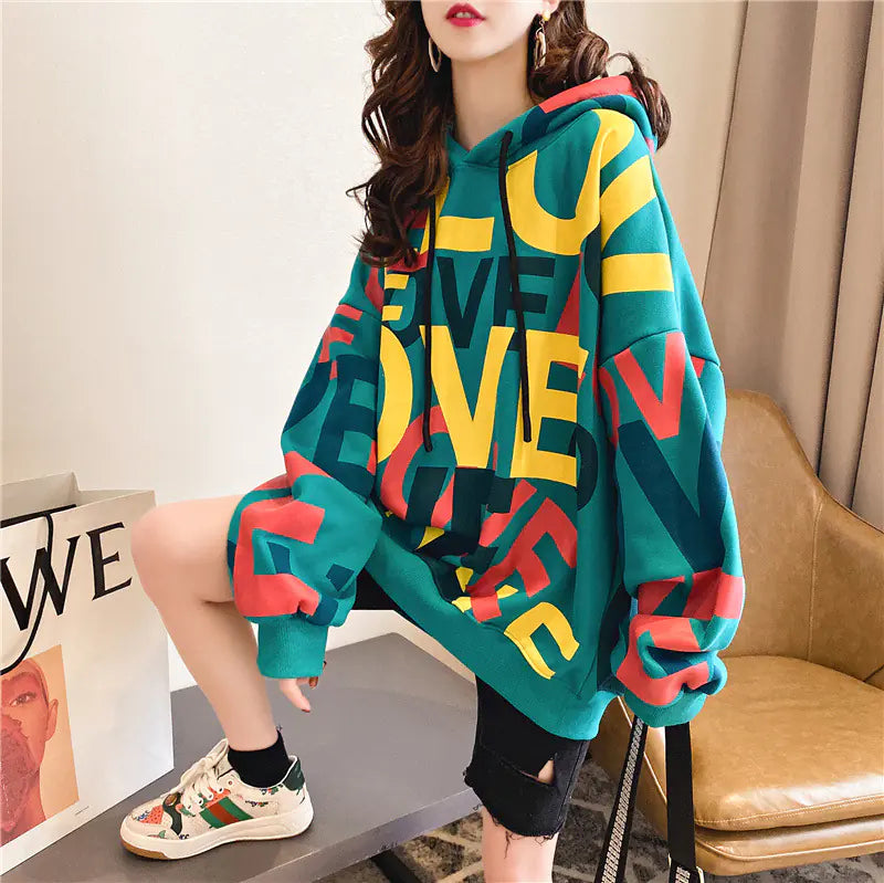 Plus Size Fleece Hoodie for Women - Casual Streetwear