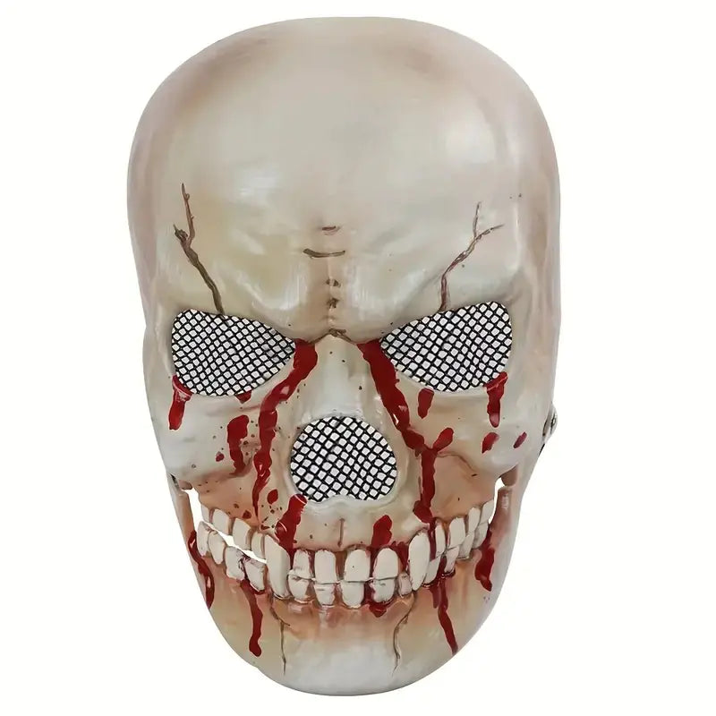 Movable Day of the Dead Skull Full Face Horror Mask